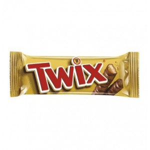 Batonėlis šokoladinis TWIX, 50 g 